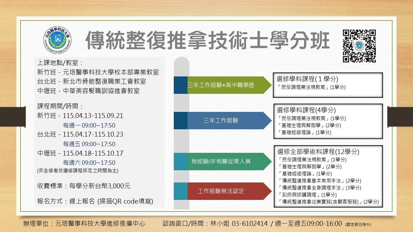 11405傳統整復推拿學分班(竹北勵)DM